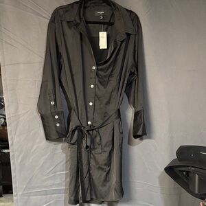 Banana Republic Black Long Sleeve Dress